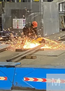 Демонтаж монтаж направляющих рельс мостового крана
