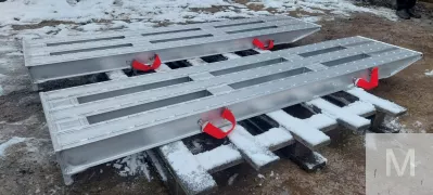 Аппарели алюминиевые для тяжелой техники