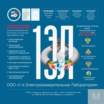 Услуги электролаборатории. Электроизмерения.