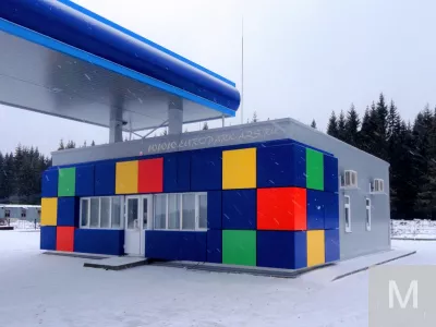 Оцинкованная реечная панель для наружной установки на АЗС, АГЗС, АГНКС